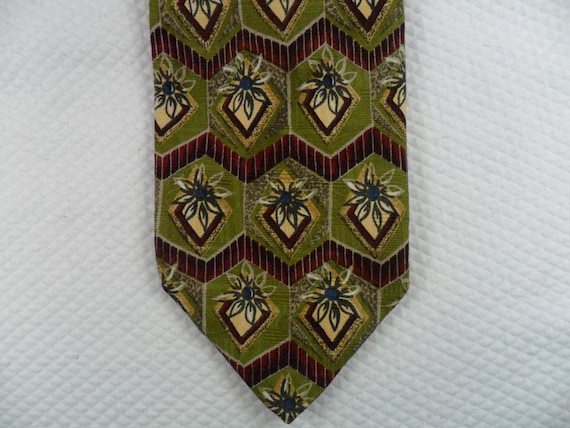 Vintage Robert Talbott Tie USA Nordstrom  Red and… - image 1