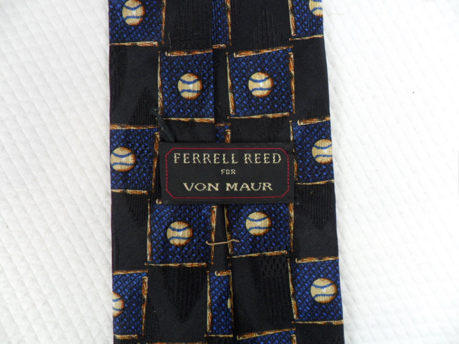 Ferrell Reed Tie Vintage tie Von Maur Hand Made USA Etsy