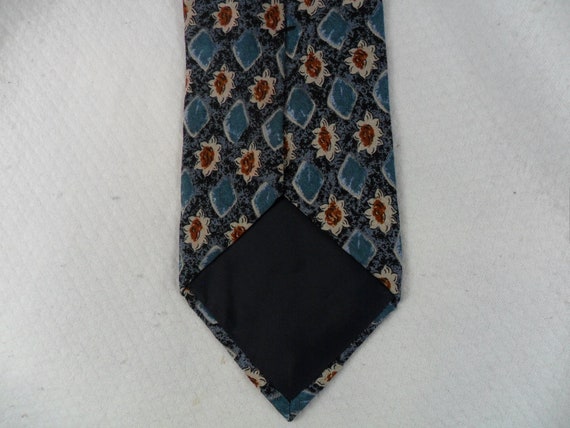 Vintage Croft and Barrow Flower Tie USA Pure Silk… - image 2