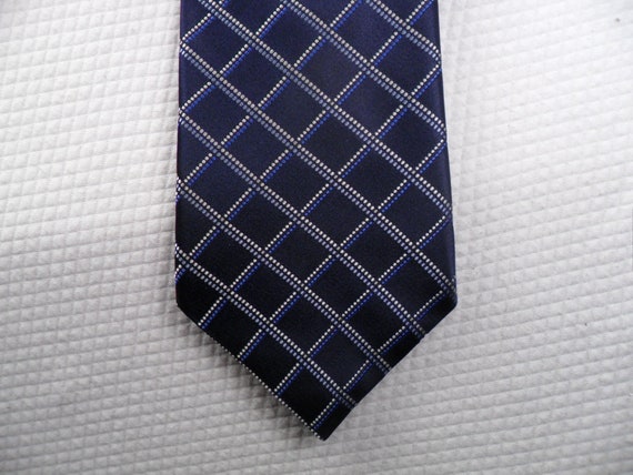 Vintage Michael Kors Tie USA Made Pure Silk Geometric Square Diagonal Blue Pattern Necktie 58 X 3.75 Vintage Tie Shop T1147 Etsy Canada