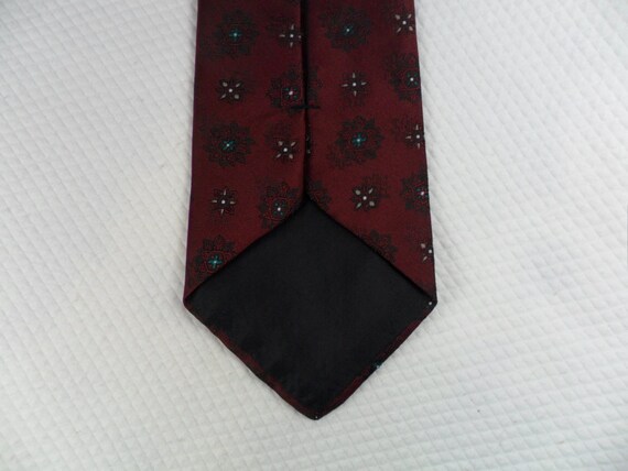 Vintage Tie - Towncraft Tie -USA -Polyester-Burgu… - image 2