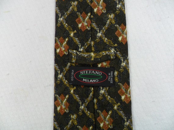 Vintage Stefano Milano Tie Hand made in Italy 100… - image 3