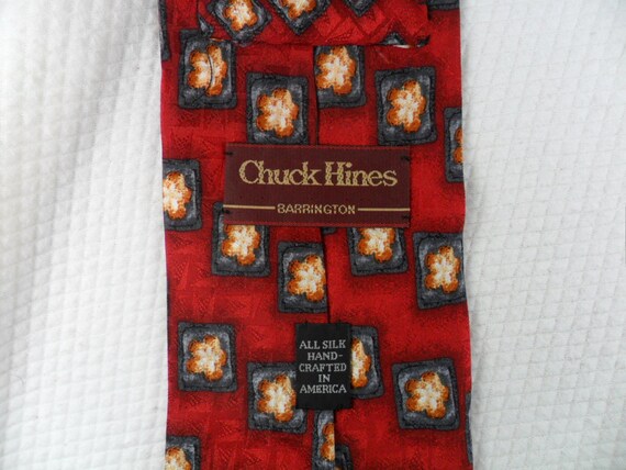 Vintage Chuck Hines of Barrington Tie USA  Pure S… - image 3