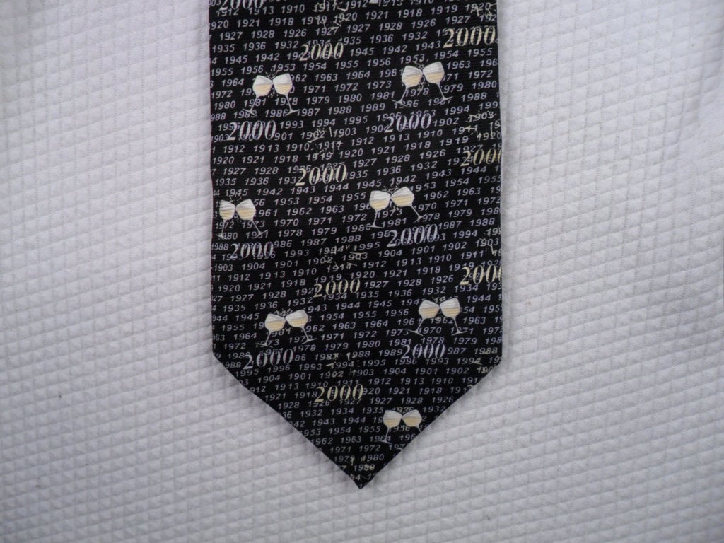 Louis Vuitton Viscose Ascot Tie Scarf Wrap Dots Women Men Unused