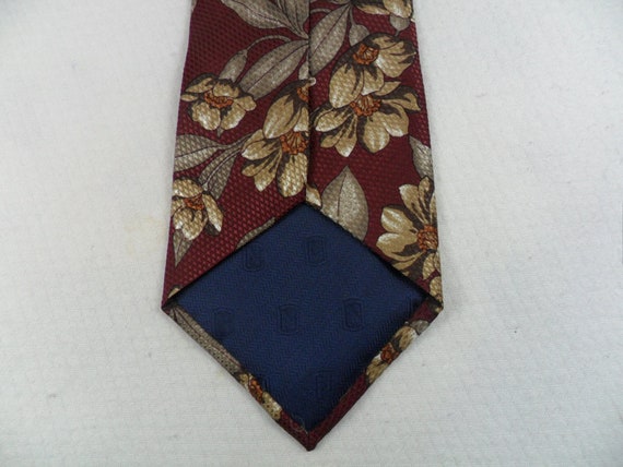 Vintage Nordstrom Flower Tie Made in Italy Pure S… - image 3