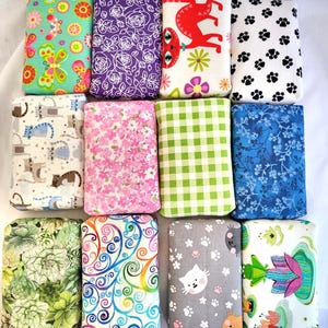 Travel Tissue Holder: Cotton Fabric Cover, Square Corners - Tissues Included