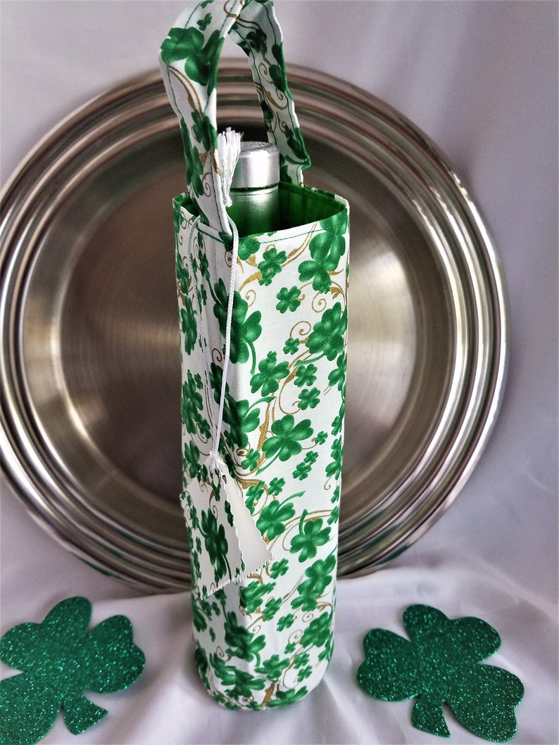 Halloween Silver Shamrock Lucky Irish Clover Heart Keychain Gift Present