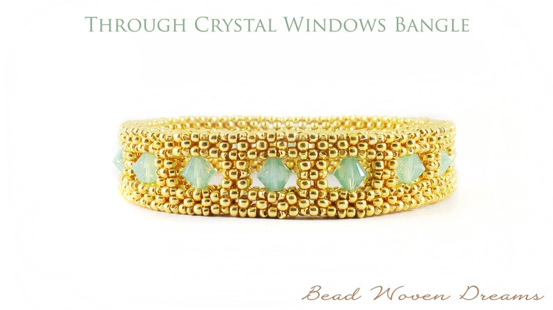 Through Crystal Windows Bangle-Bracelet and Earring Tutorial image 1