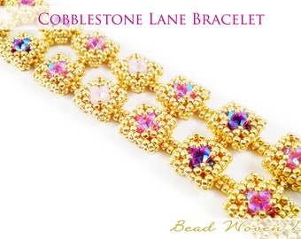 Cobblestone Lane Bracelet tutorial: PDF instructions