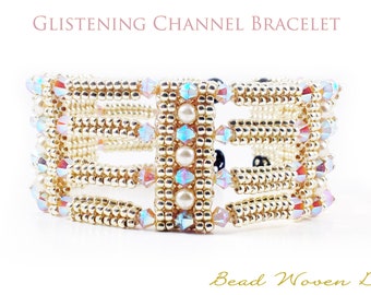 Glistening Channel Bracelet Tutorial: PDF and Video Instructions