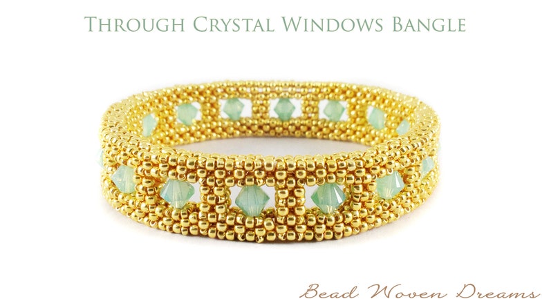 Through Crystal Windows Bangle-Bracelet and Earring Tutorial image 2