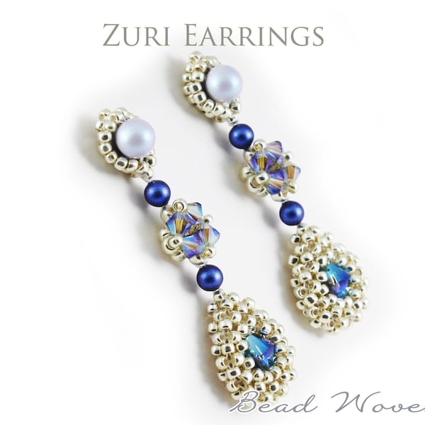 Zuri Earrings Tutorial: PDF and Video instructions