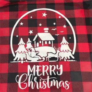 Santa Christmas Sack Large 20 by 30 with Hang Tag to Personalize