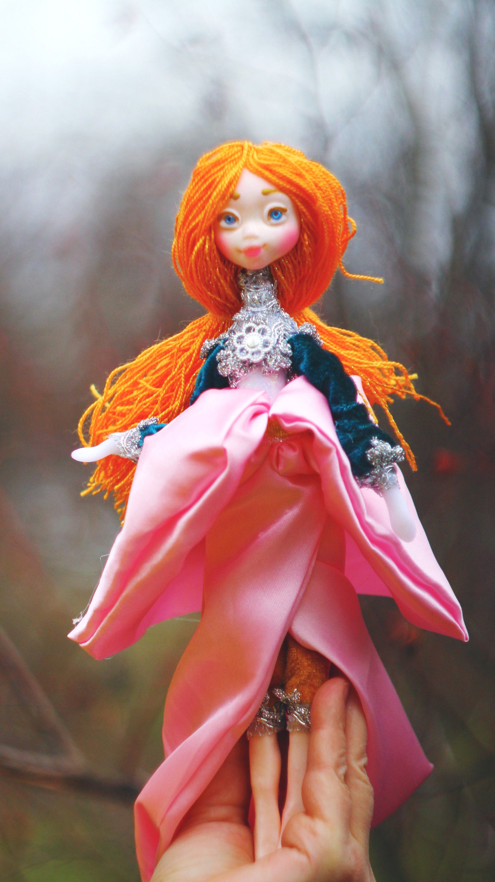 Flower unique doll for girl fantasy Etsy