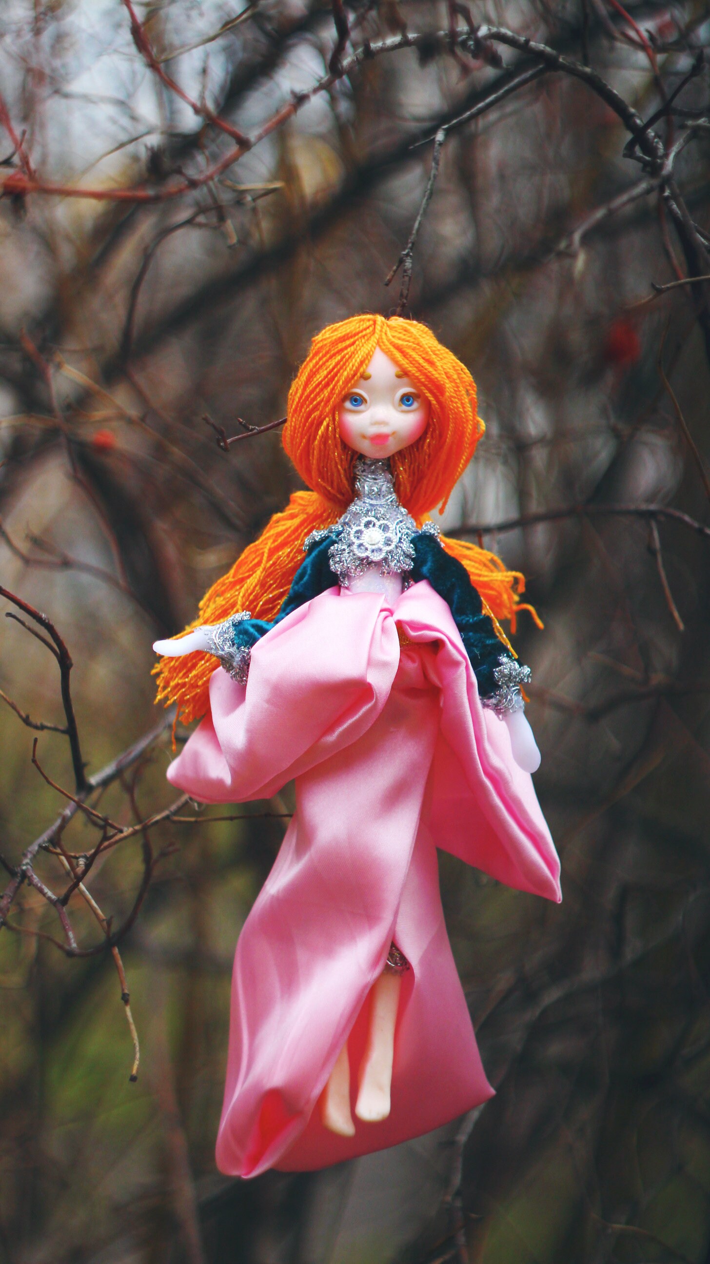 Flower unique doll for girl fantasy Etsy