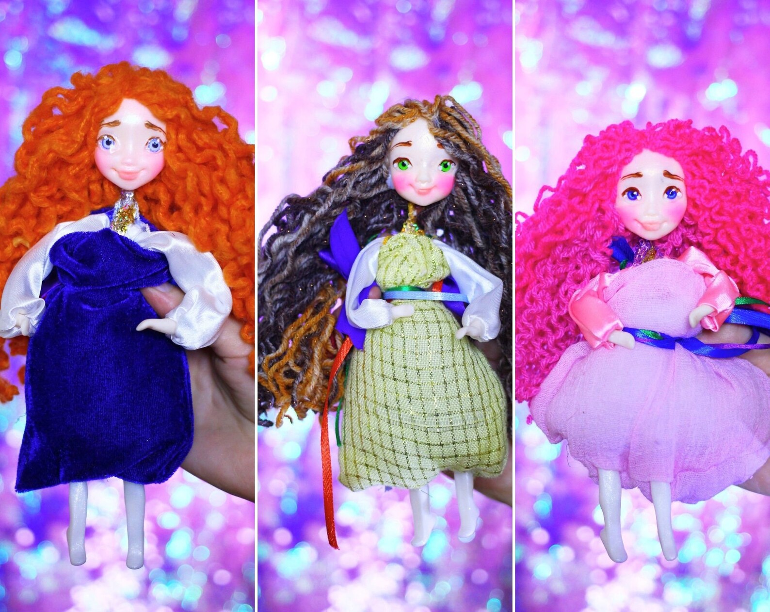 Montessori Doll Colorful Rainbow Doll OOAK fairy doll kids toy Etsy