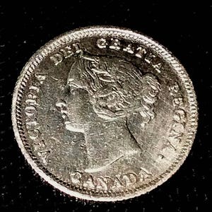 Vintage 1905 Solid Grade Canada Silver Five Cent piece King George Nickel antique canadian 1.00 Shipping