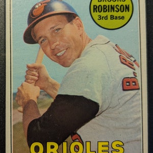 Authentische 1969 Topps # 20 Brooks Robinson Baltimore Orioles SGC 5 Antique Vintage Super Eye Appeal original authentische Baseball-Karte 1,00 Ship