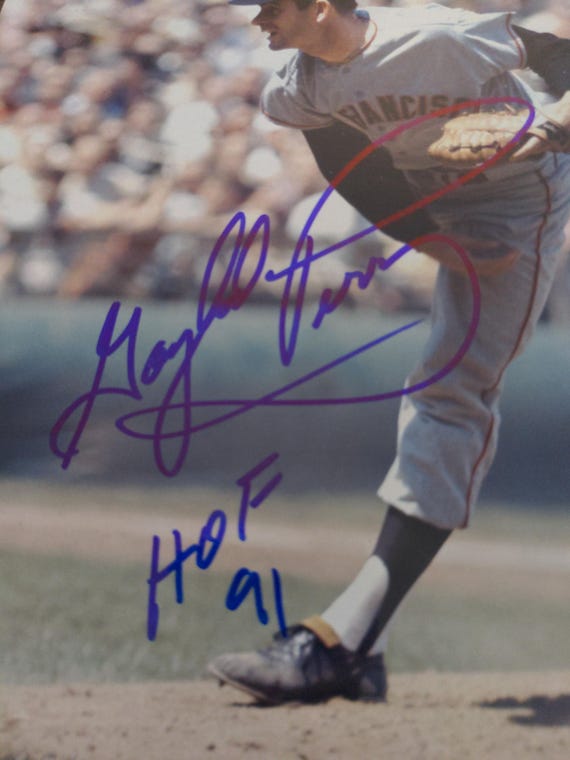HOF ゲイロード・ペリー サイン入り サンフランシスコ・ジャイアンツ 