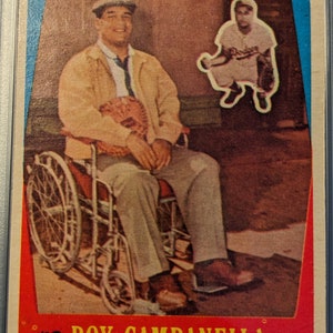 Authentische 1959 Topps #550 Roy Campanella Los Angeles Brooklyn Dodgers PSA 5 Graded Baseball Card HOF Solid Grade Super Eye Appeal