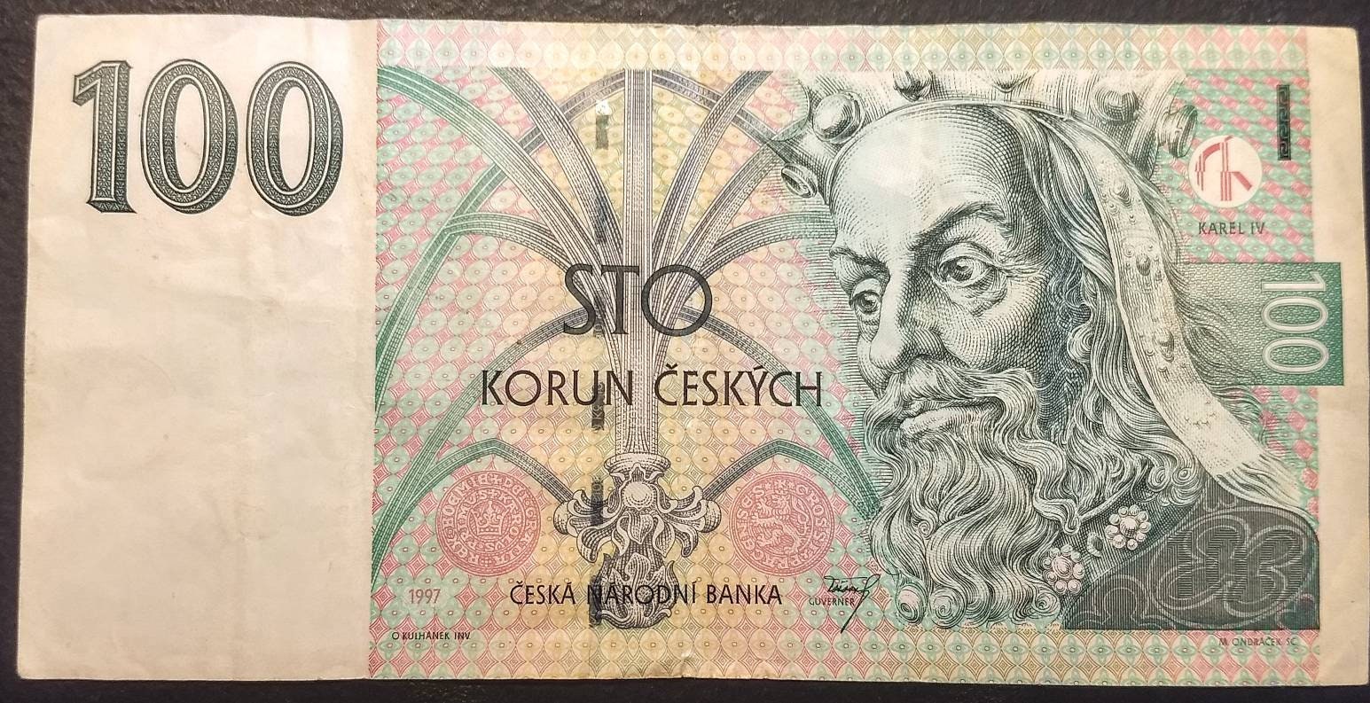 Vintage 100 Sto Korun Ceskych Ceska Narodni Banka Circulated Banknote  Currency - Etsy UK