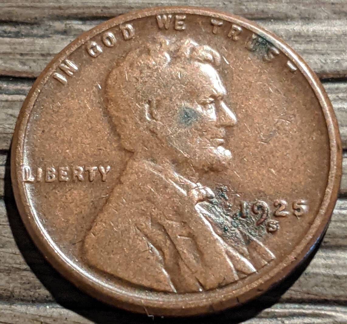1925S ブラウン 狂騒の20年代 リンカーン ウィート セント