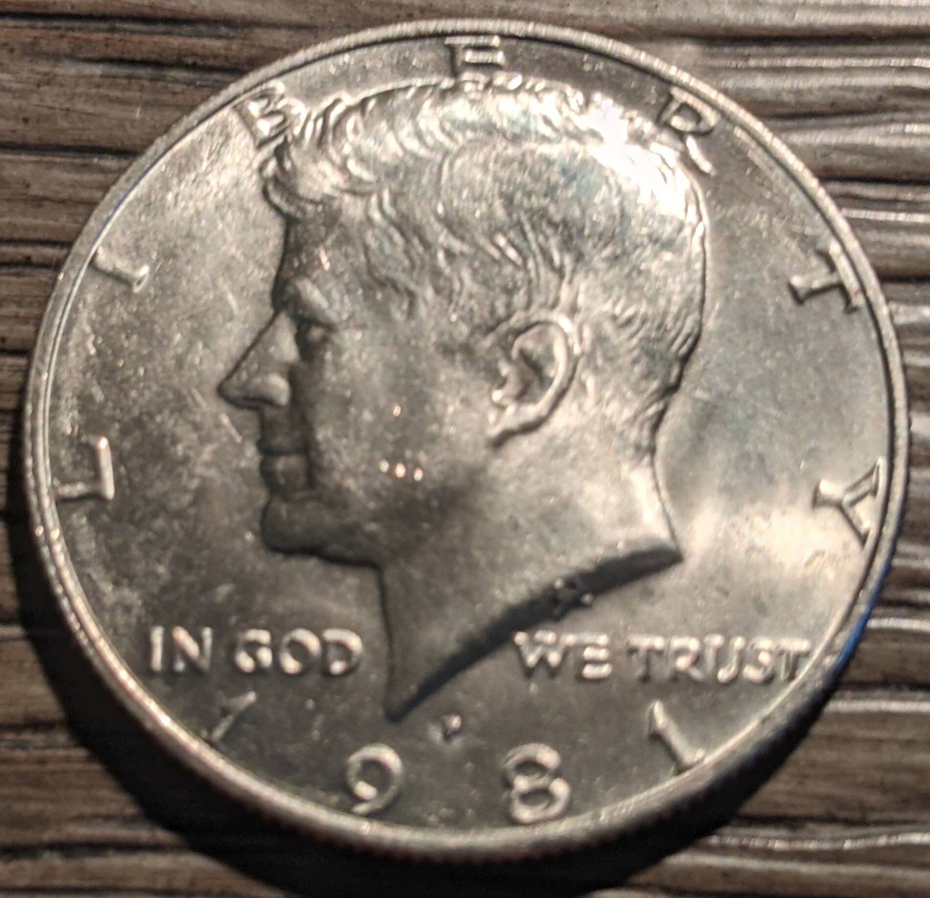 1981P 高級ヴィンテージ ケネディ ハーフ ドル 50 セント JFK ロール