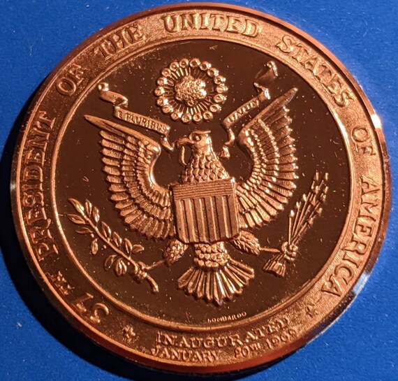 USAヴィンテージ60’s ニクソン大統領 箱付きブロンズ記念メダル アメリカ USAヴィンテージ60's ニクソン大統領 ブロンズ記念メダル アメリカ歴史