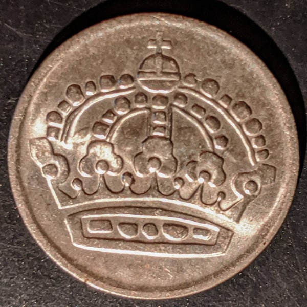 millésime 1961 High Grade Suède Argent Cinquante 50 Minerai World Silver Coin Piece 1.00 Expédition