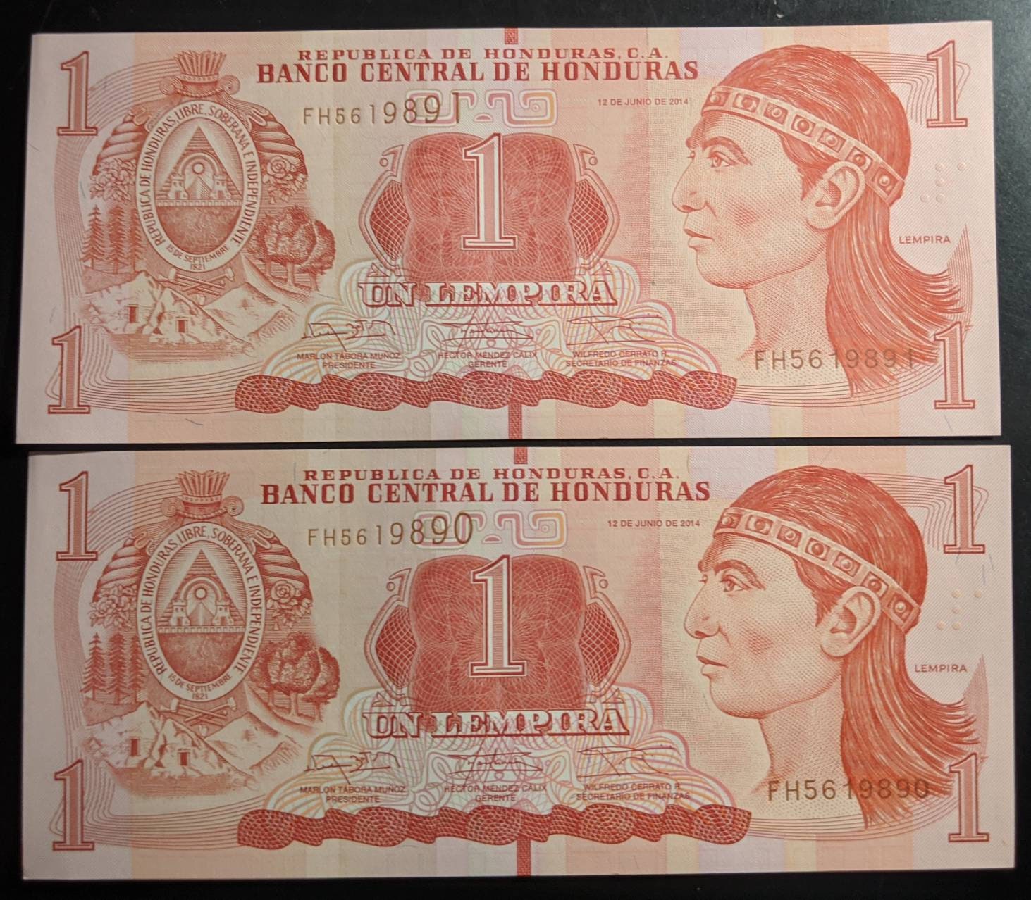 未使用　ホンジュラス　最高額　500レンピラ紙幣　P-W113 Honduras 500 Lempiras Banknote, 2022, P-113, UNC