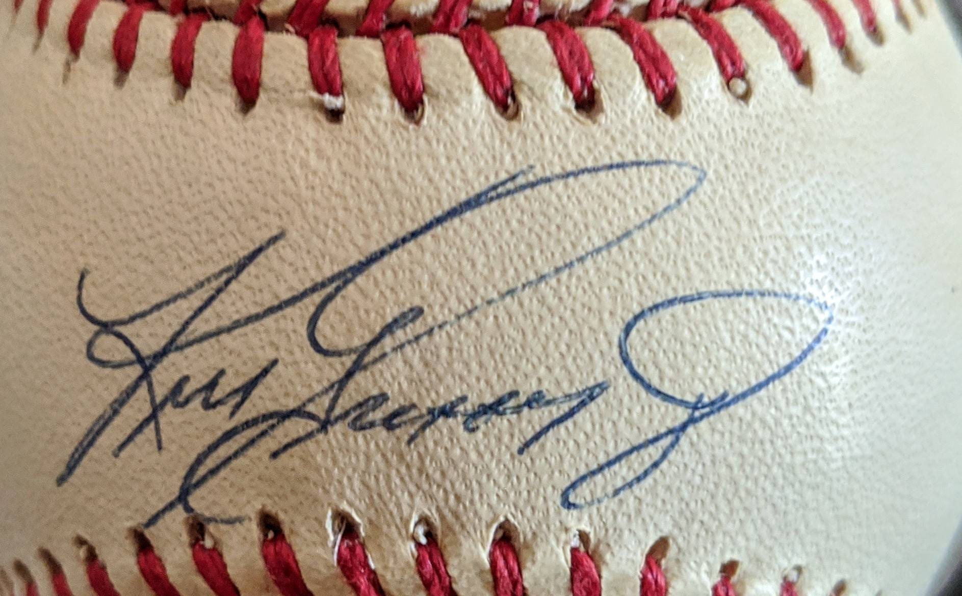 Ken Griffey Jr Autographed Hall of Fame HOF 16 Signed Baseball