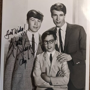 Stanley Livingston My Three Sons  super Signature Back & White Pristine Autograph Hollywood Gangster