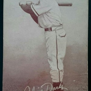 Jahrgang 1947-1966 Alvin Dark New York Giants Black & White ausstellen Karte antikes original authentische Baseball Karte 1,00 Schiff