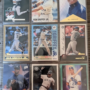 Vintage Ken Griffey Jr Baseball Karte Lot Seattle Mariners und mehr sind hochwertig Antik Super Auge Appeal original authentisch 1.00