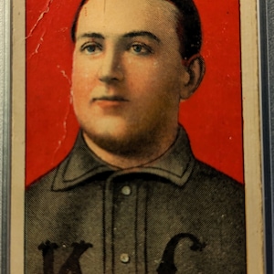 Eine authentische Original 1909-11 T206 Bill Hallman PSA 2 Sweet Caporal Back White Boarder Tobacco Baseball Karte Antique Vintage