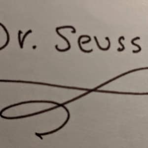 Rare Dr. Seuss Autographed Signed 3x5 Card Author Great Hollywood Piece ...