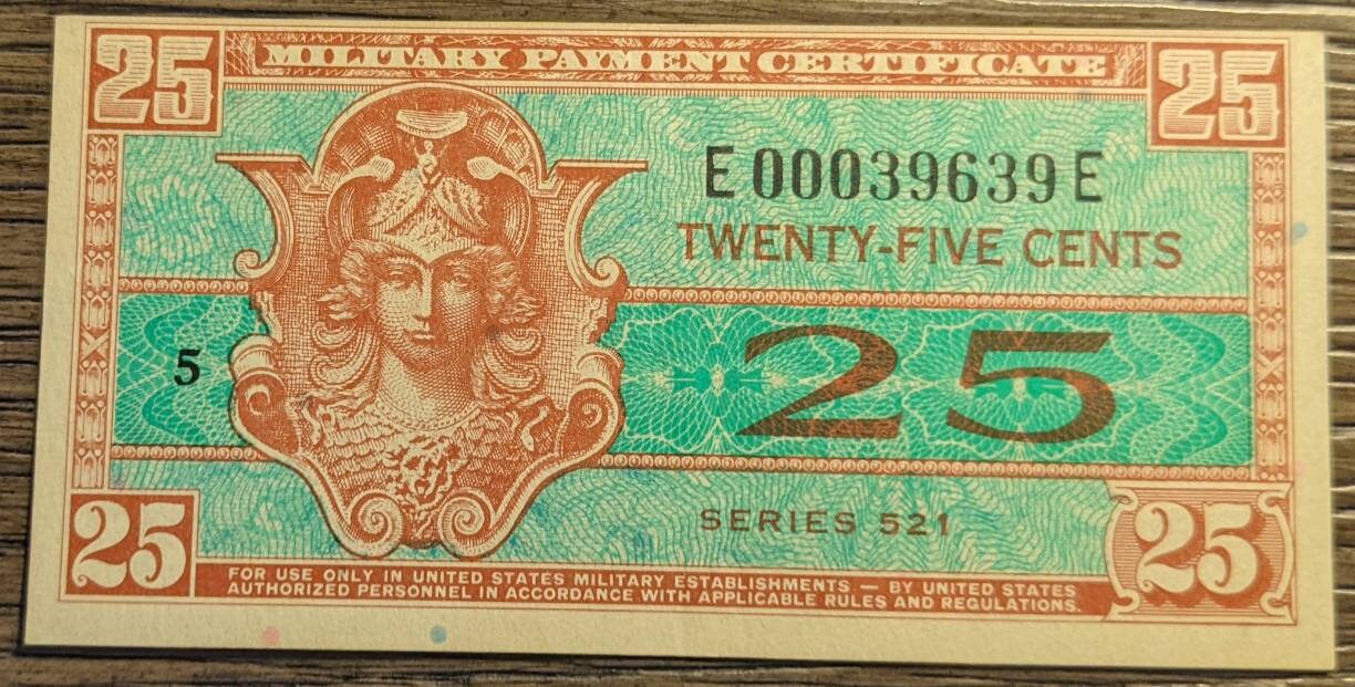 Military payment certificate - Etsy 日本