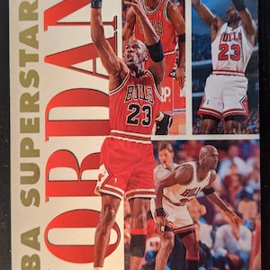 1993-94 Fleer Michael Jordan NBA Superstars Hall of Famer Basketball Card Chicago Bulls Great! Originele authentieke Sportkaarten