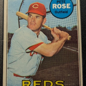 Autentico 1969 Topps #120 Pete Rose Cincinnati Reds SGC 3 Antique Vintage super eye appeal originale autentica carta da baseball 1.00 Nave