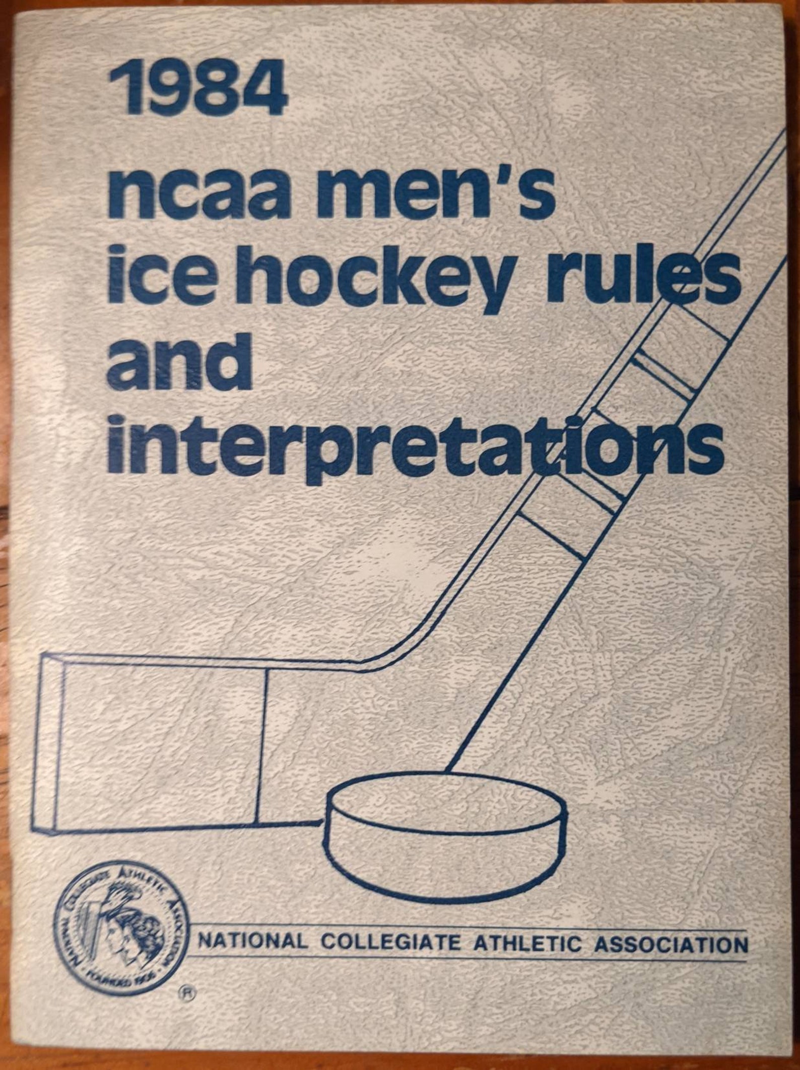 1984 Official NCAA Men's Ice Hockey Rules and Etsy