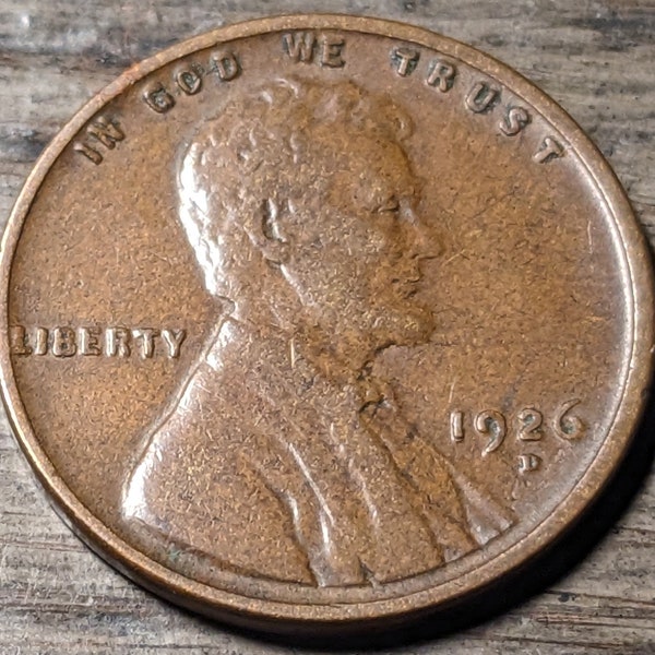 A Nice 1926 D  Wheat Cent part of an estate lot. Coin will grade Very Good - Very Fine + multiple available Lincoln Wheat Cent Penny no junk