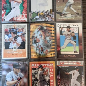 Vintage Cap Ripken Jr Baseball Karte Lot Baltimore Orioles and more most are high grade Antique super eye appeal original authentic 1.00