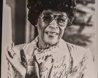Vintage Ella Fitzgerald Musician signed 8x10 Autographed  Classic black and white photo great hollywood pose antique guaranteed