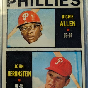Authentische Topps 1964 #243 Ritchie Allen RC Rookie Karte Phillies White Sox PSA 3 Solid grade Super Eye Appeal original Baseball Vintage