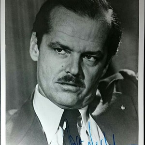 Vintage gesigneerd Jack Nicholson ondertekend 8 x 10 Classic zwart / wit foto grote hollywood pose antieke gegarandeerd 1,00 verzending