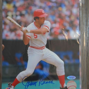Large 8x10 Johnny Bench Cincinnati Reds HOF Hall of Fame Vintage Autographed Major League Authentic baseball Photo certified & Authentic