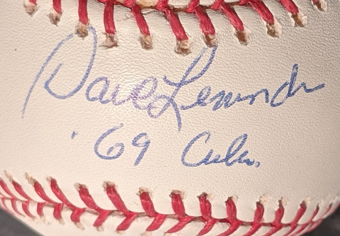 Signed Dave Lemonds 1969 Cubs Vintage Autographed Major