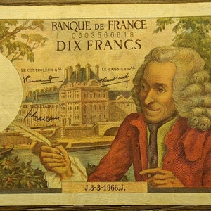 10 dix francs - Etsy 日本
