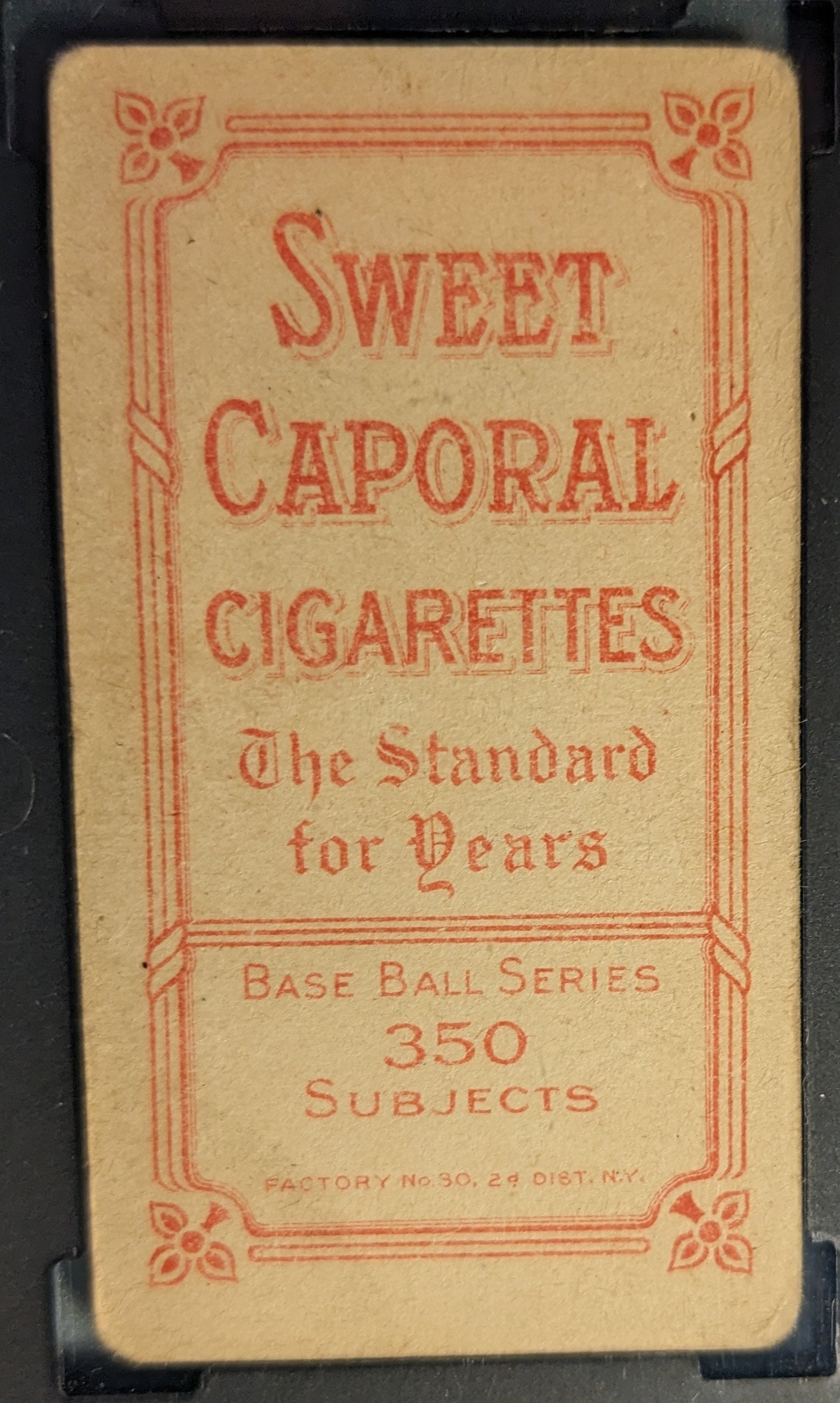 Authentic Original 1909-11 T206 Charley Carr SGC 2 Sweet Caporal Back White  Boarder Tobacco Card Authentic Baseball Antique Vintage