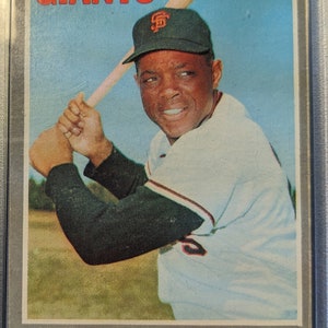 Autentica carta da baseball vintage Topps 1970 #600 Willie Mays PSA 4 di grado solido, super accattivante